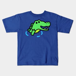 Cute and Friendly Puddle Alligator Kids T-Shirt